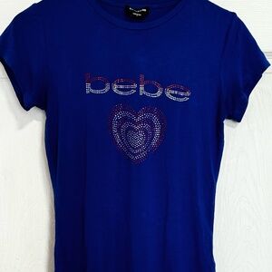 Bebe Rhinestone Tee